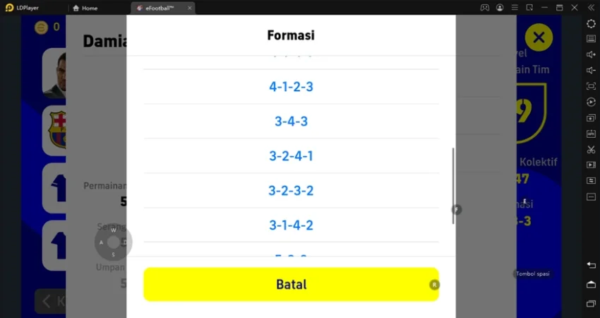 formasi terbaik di efootball 2022