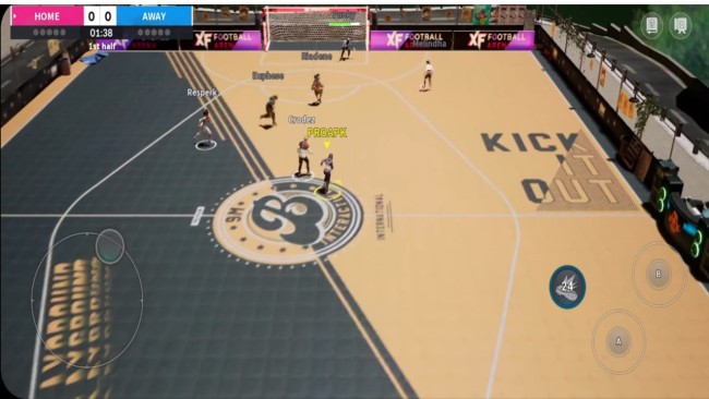 xf football arena di pc game bola jalanan