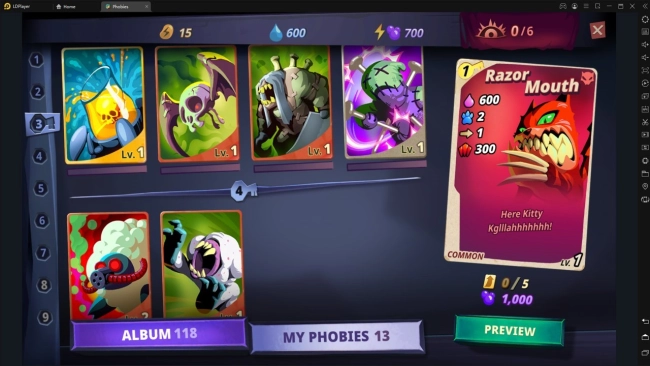 cara main game phobies