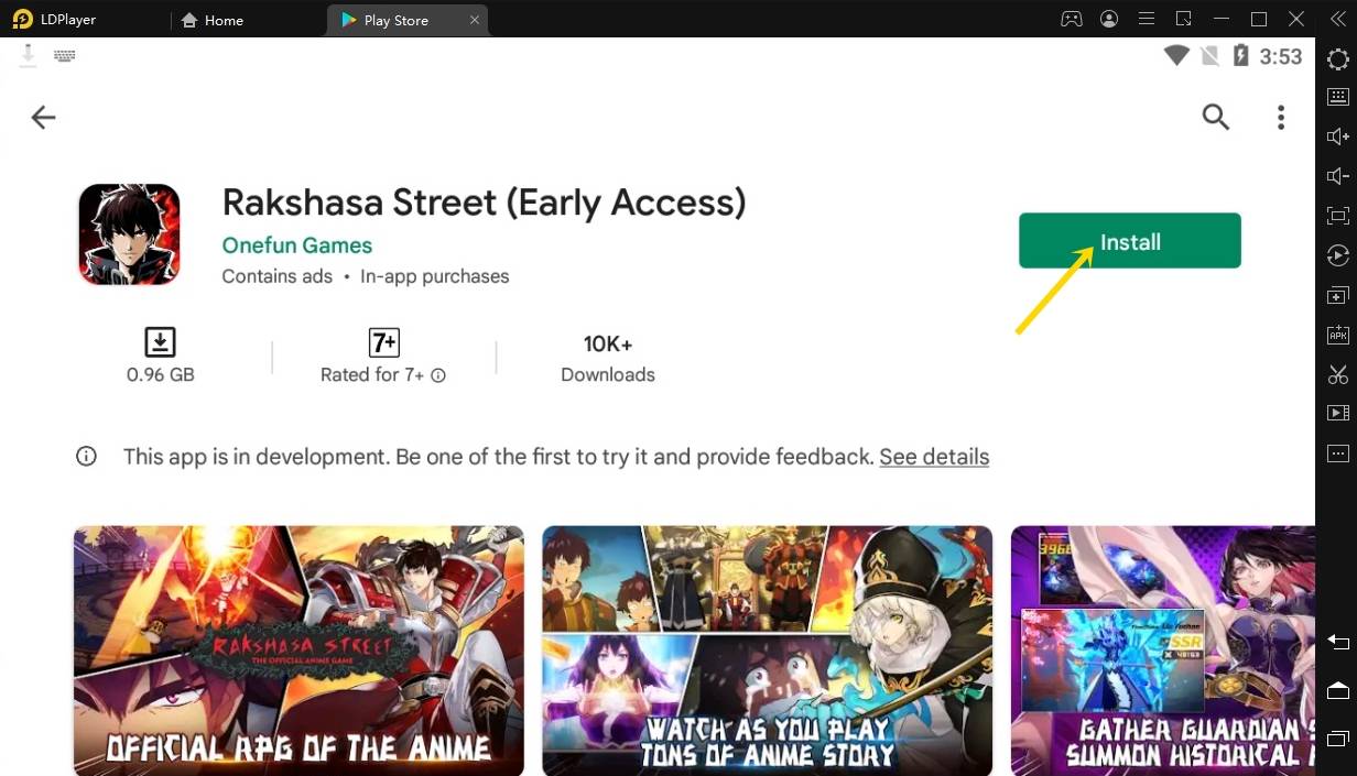 download dan install ldplayer main game rakshasa street