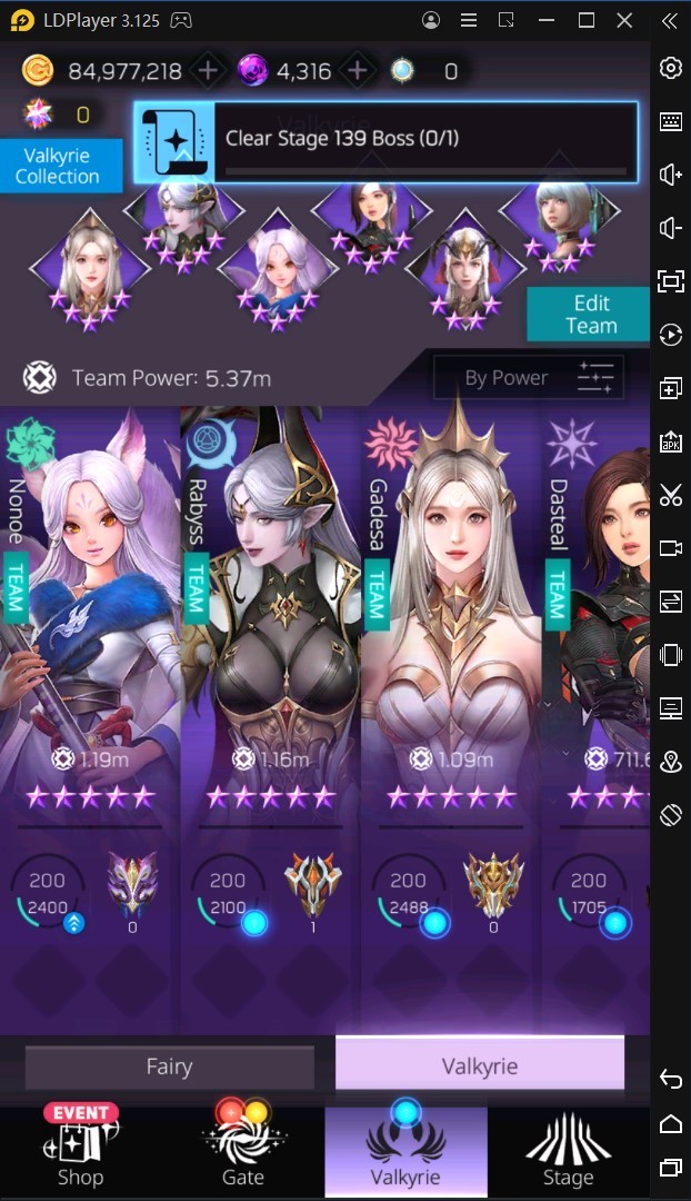 rekomendasi tim epic di valkyrie rush