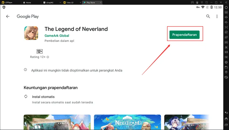 Prapendaftaran The Legend of Neverland Terbuka!