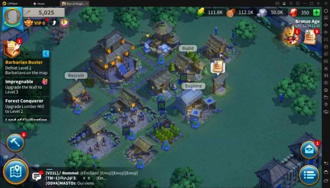 download dan main rise of kingdoms di pc laptop dengan ldplayer