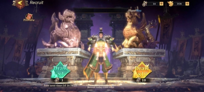 sistem gacha dynasty origins conquest 