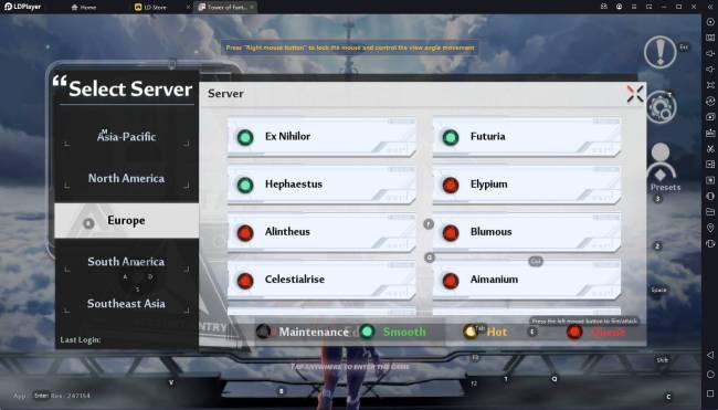 server tower of fantasy