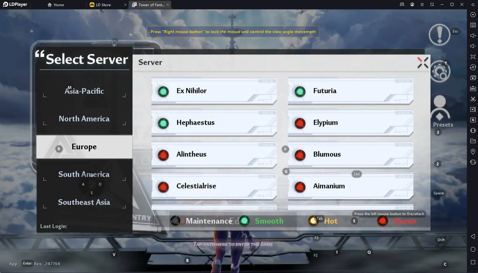 server tower of fantasy