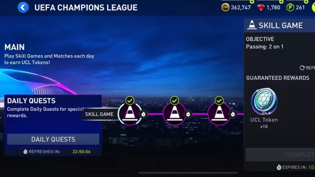 Cara Mengikuti UEFA Champions League (UCL) Tournament di FIFA Mobile 22