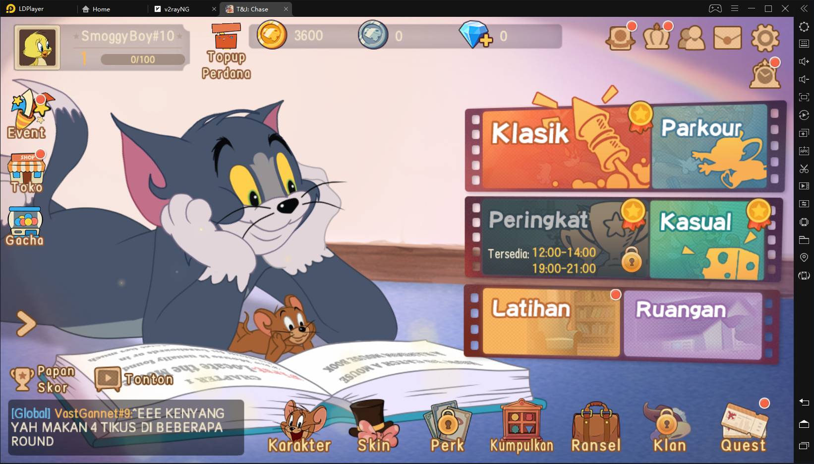 Mainkan 	Tom and Jerry: Chase di PC: Unduh Emulator Android Gratis