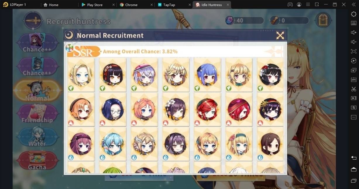 tier ssr game idle huntress