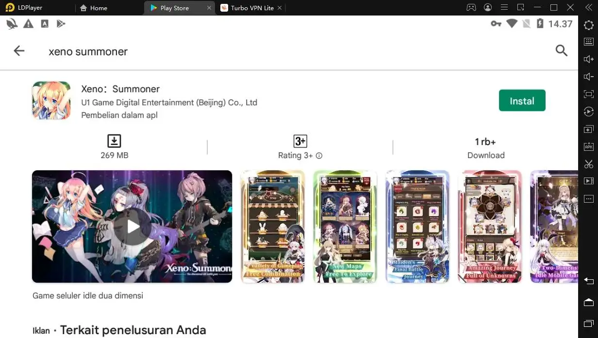 download dan install xeno summoner di pc dengan emulator ldplayer