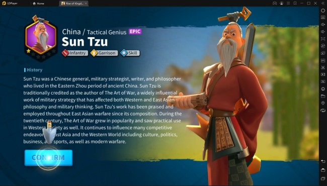 sun tzu tips memilih free epic commander di rise of kingdoms