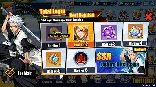 BLEACH: Eternal Soul telah resmi diluncurkan hari ini! Login berbonus Karakter SSR Terkuat Toshiro Hitsugaya!