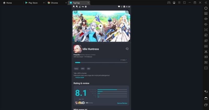 cara download game idle huntress