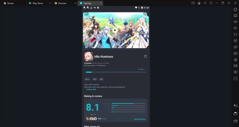 cara download game idle huntress