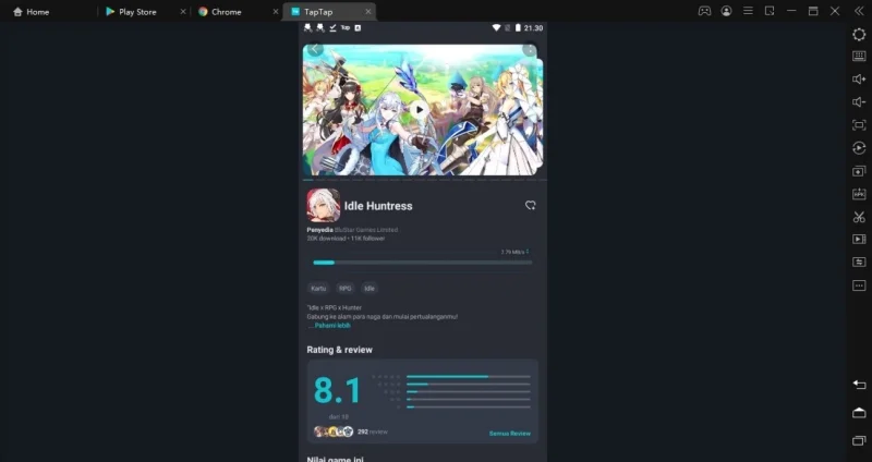 cara download game idle huntress