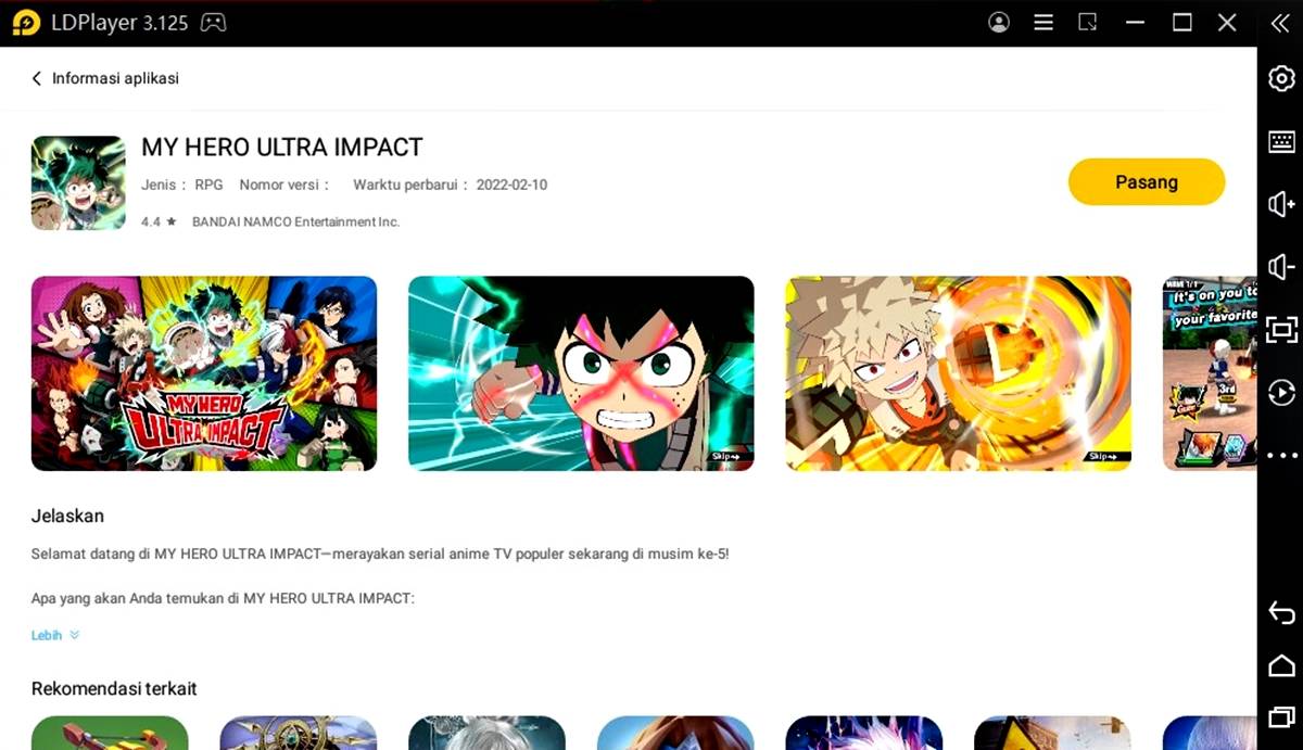 Unduh My Hero Ultra Impact di emulator LDPlayer.