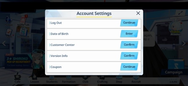 blue archive gift code