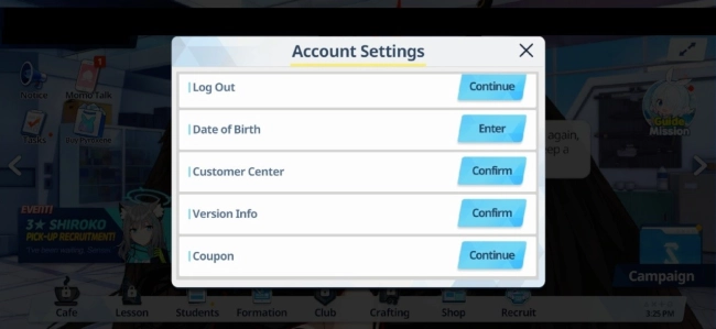 blue archive gift code
