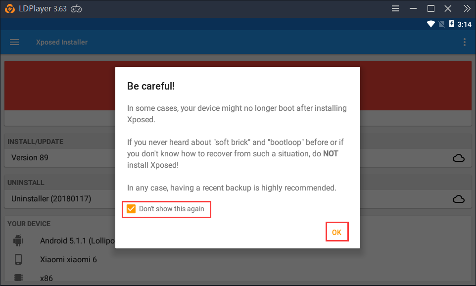 Siapkan Xposed Installer di LDPlayer Anda