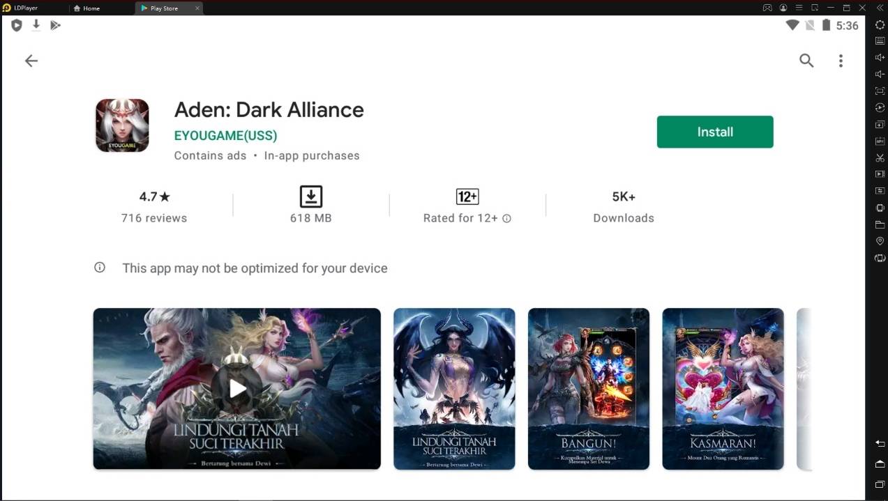 [Review] Yuk Mainkan Game MMORPG Terbaru, Aden: Dark Alliance, di Emulator LDPlayer!