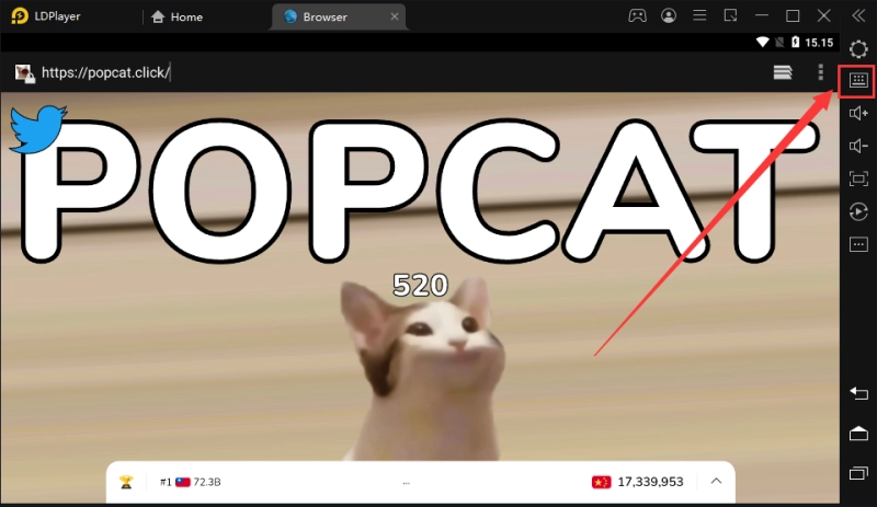 Panduan Popcat klik otomatis combo