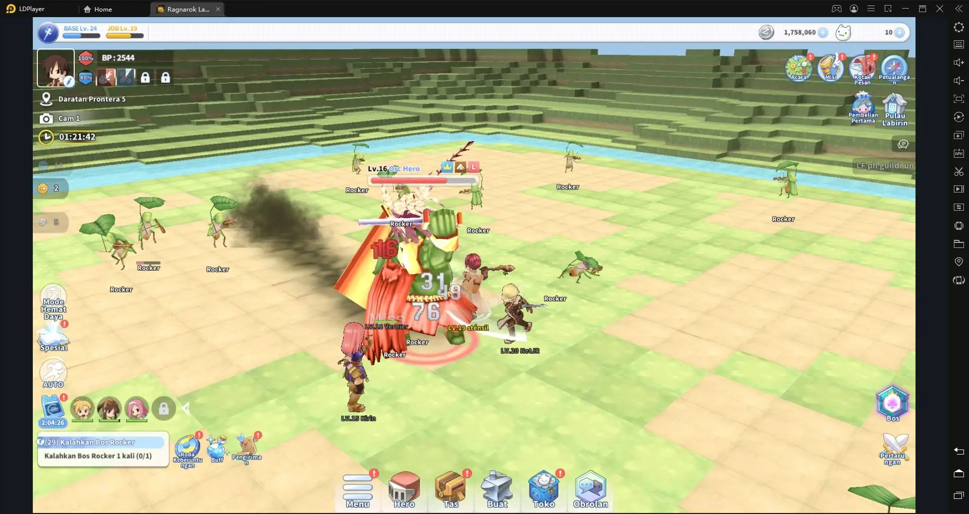 cara main ragnarok labyrinth di pc dengan emulator ldplayer