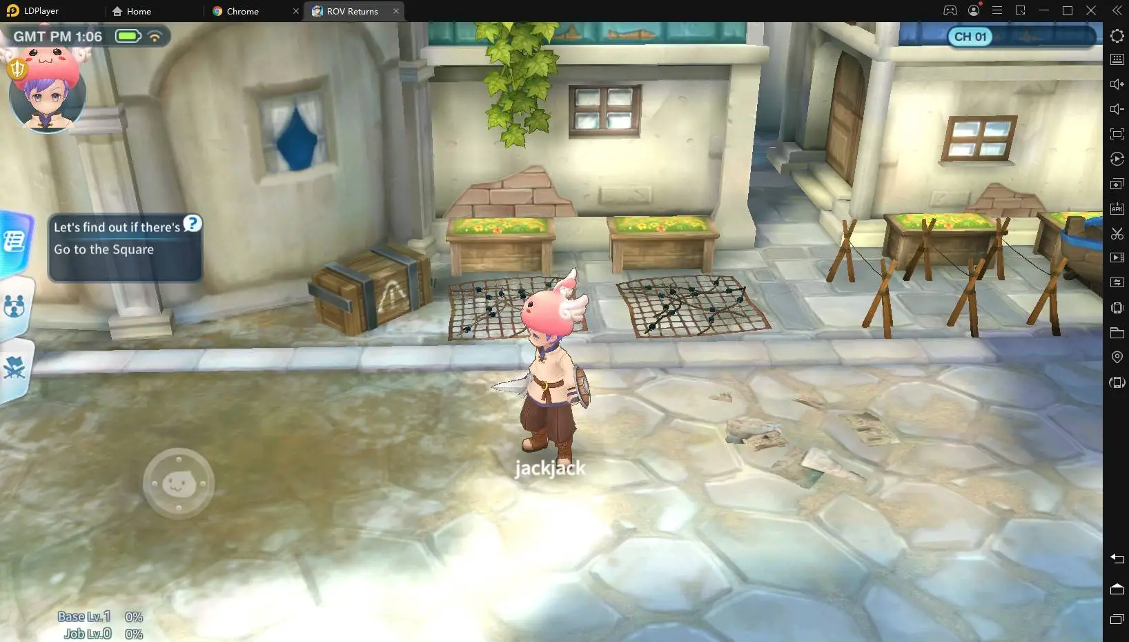 nyobain main game ragnarok v returns (ROV) di pc dengan emulator ldplayer