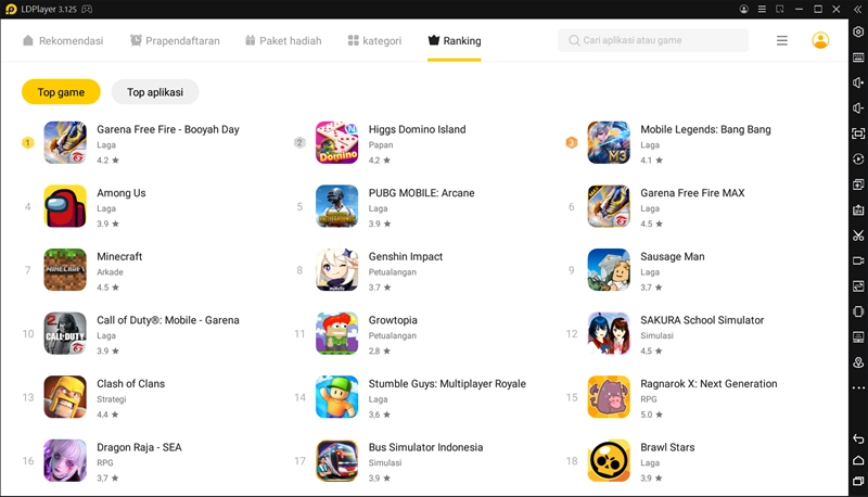 Versi stabil LDPlayer V3.0: jalankan game seluler di PC
