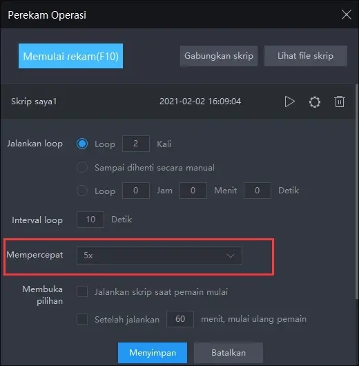 Operasi yang dapat dilakukan dengan menggabungkan skrip | Tips pengaturan