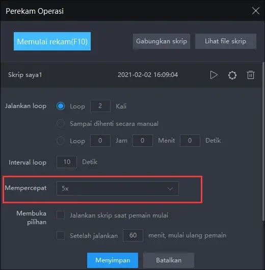 Operasi yang dapat dilakukan dengan menggabungkan skrip | Tips pengaturan