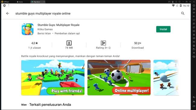 [Review] Stumble Guys, Windah Basudara Main Stumble Guys?! Ayo Rasakan Keseruannya juga di Emulator LDPlayer!