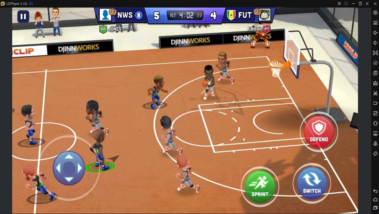 serunya bermain game mini basketball di emulator ldplayer