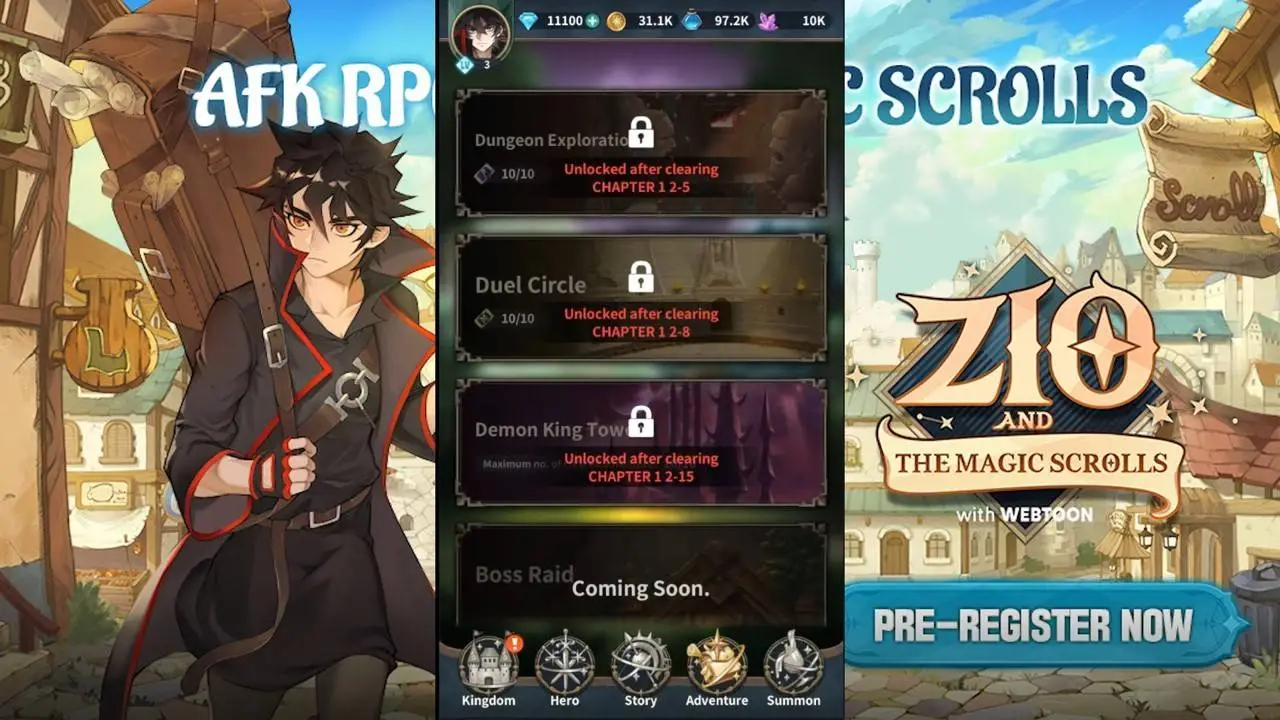 cara preregistrasi game mobile zio and the magic scrolls