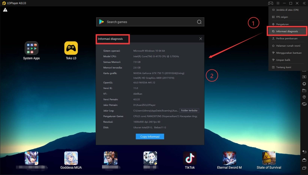 Cara menemukan informasi konfigurasi PC