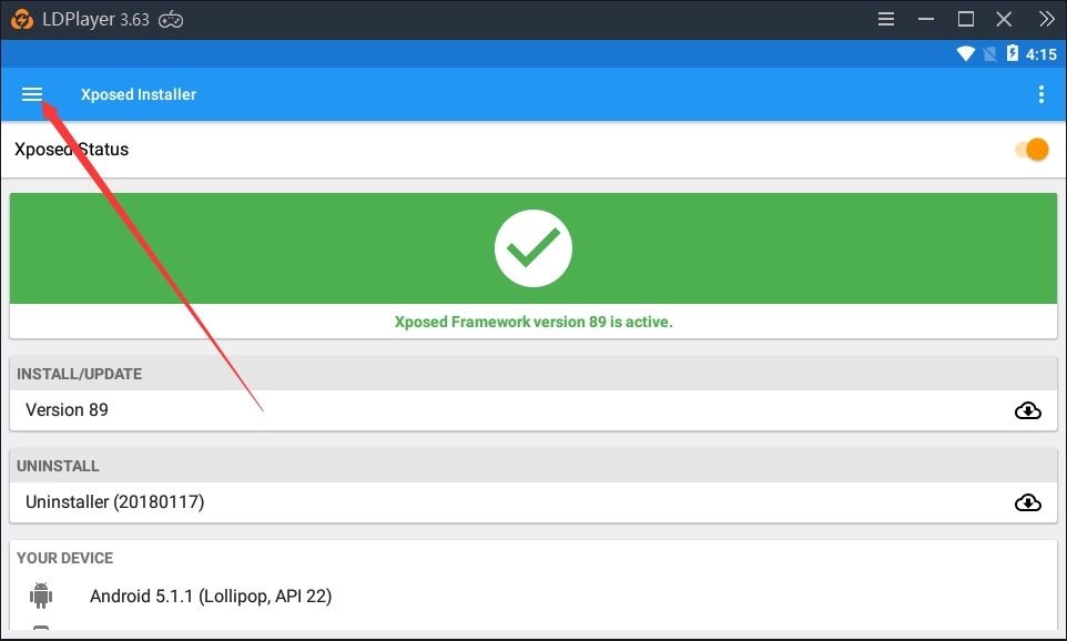 Siapkan Xposed Installer di LDPlayer Anda
