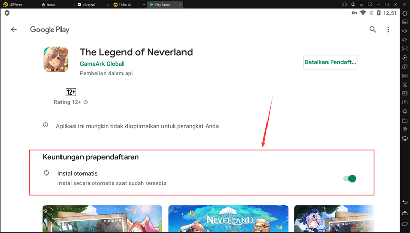 Prapendaftaran The Legend of Neverland Terbuka!