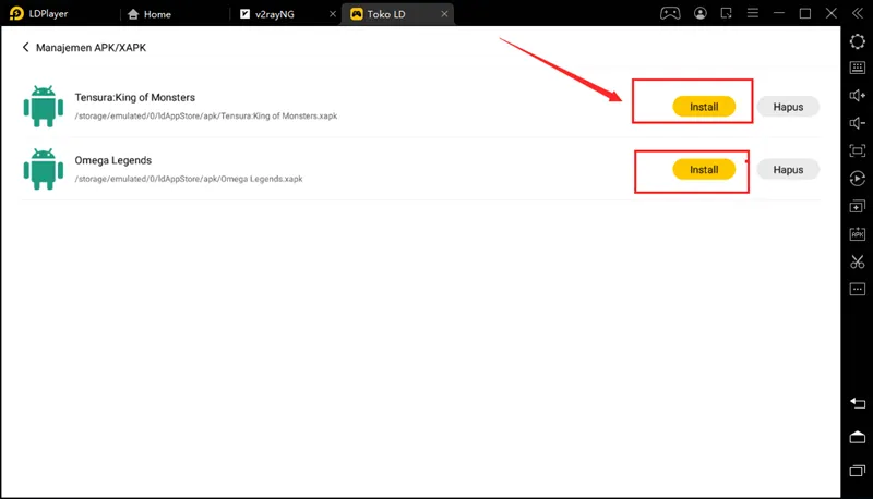 Cara menginstal XAPK pada LDPlayer