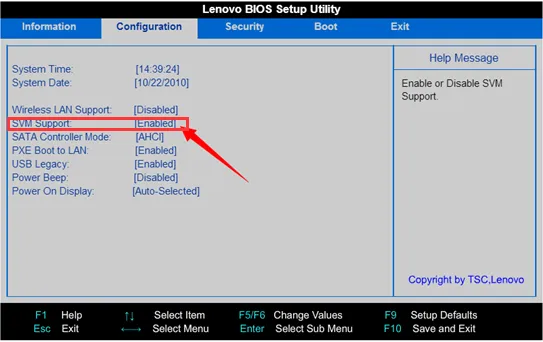 Aktifkan Teknologi Virtualisasi (VT) di desktop dan laptop Lenovo