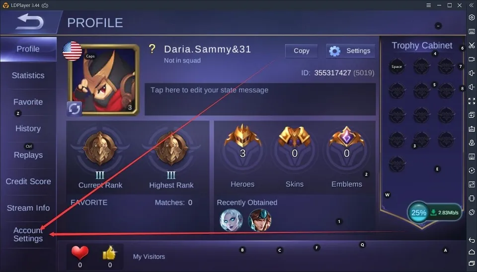 Bagaimana penghubung rekening di Mobile Legends:Bang Ba