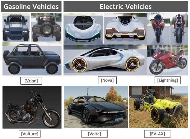 kendaraan pubg new state gasoline electric vehicles