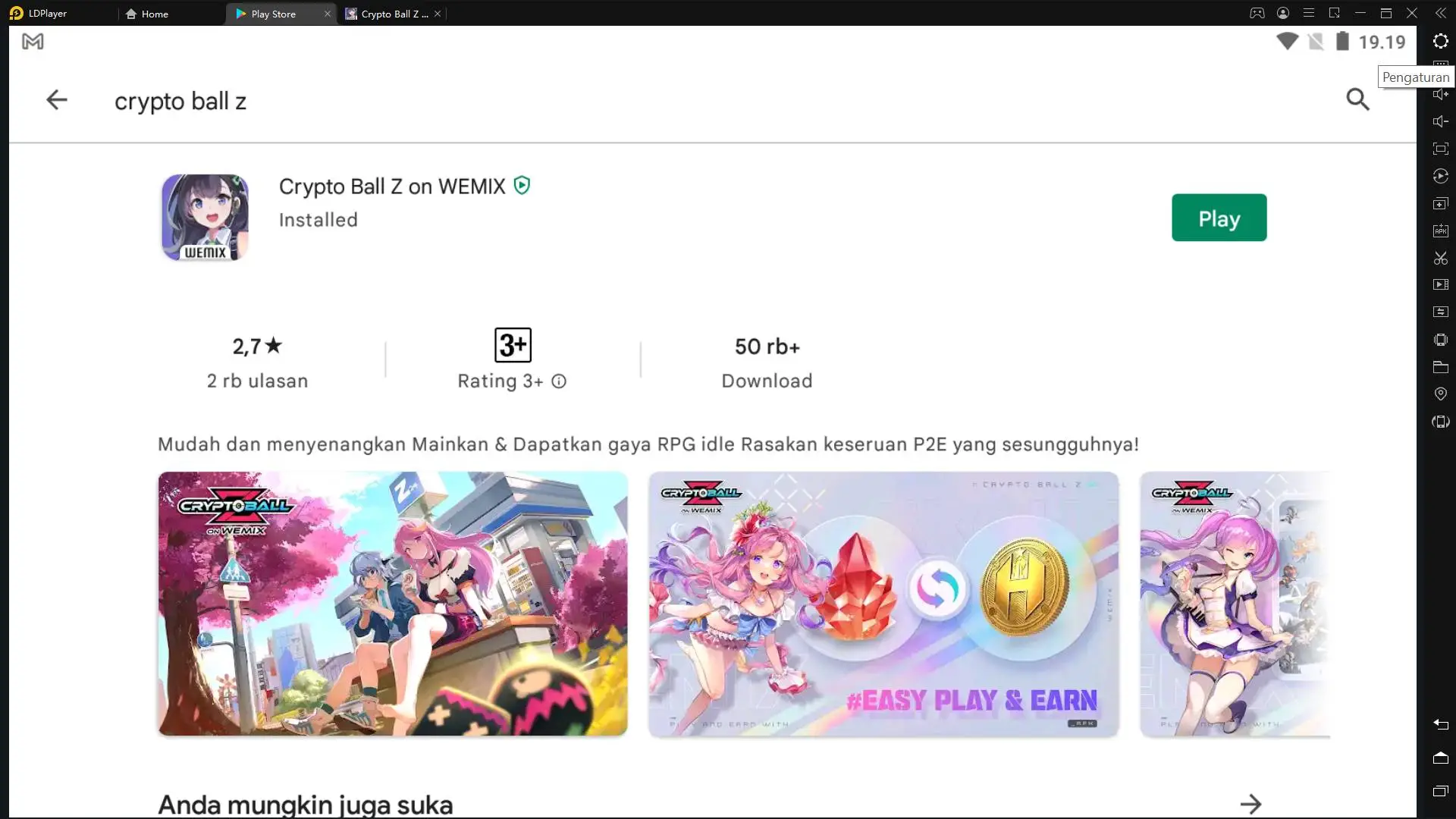 [Review] Mainkan Crypto Ball Z On Wemix Menggunakan Emulator LDPlayer!