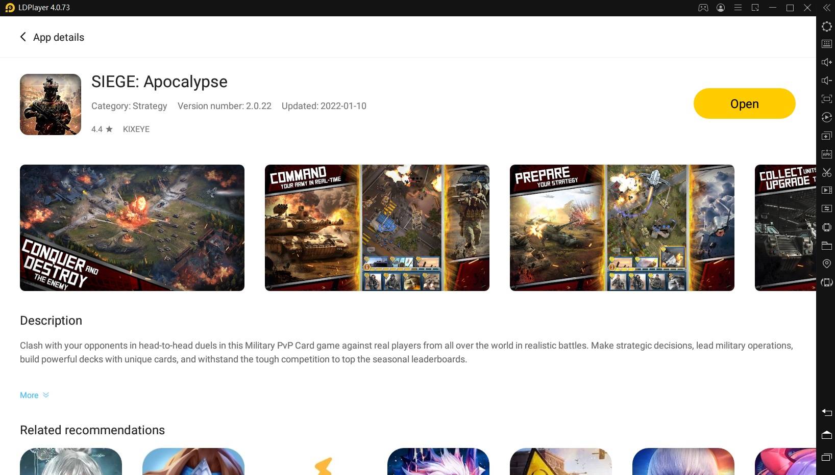 Mainkan SIEGE: Apocalypse, Game Strategi Kartu Terbaru di PC menggunakan Emulator LDPlayer