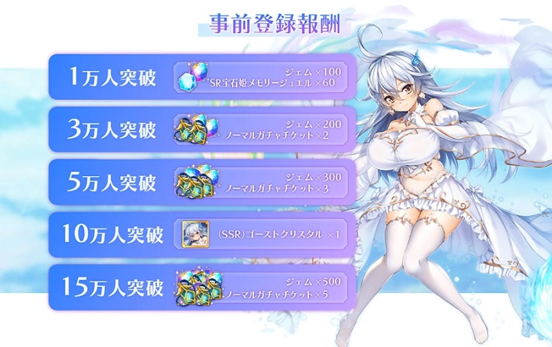 EXNOA、新作3D放置RPG『宝石姫Reincarnation』の事前登録を受付開始！　事前ガチャも実施中！