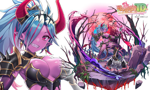 DMM GAMESタワーディフェンスゲーム『モンスター娘TD～ボクは絶海の孤島でモン娘たちに溺愛されて困っています～』App Store版／Google Play版 事前登録開始！