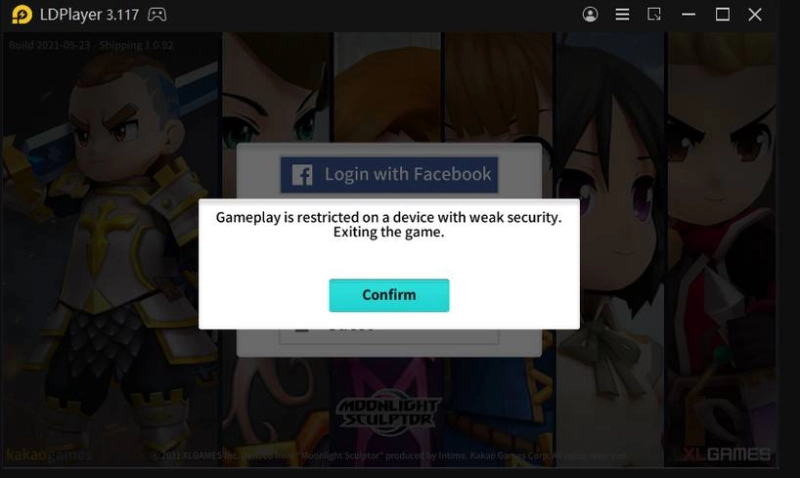 LDPLayerで【月光彫刻師】をプレイできない解決方法