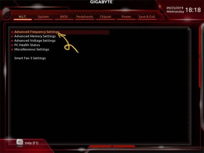 GIGABYTE(기가바이트) 메인보드에서 VT 활성화 방법