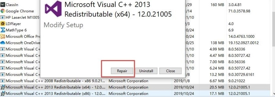 Microsoft visual c++ runtime library R6025 오류 해결 방법