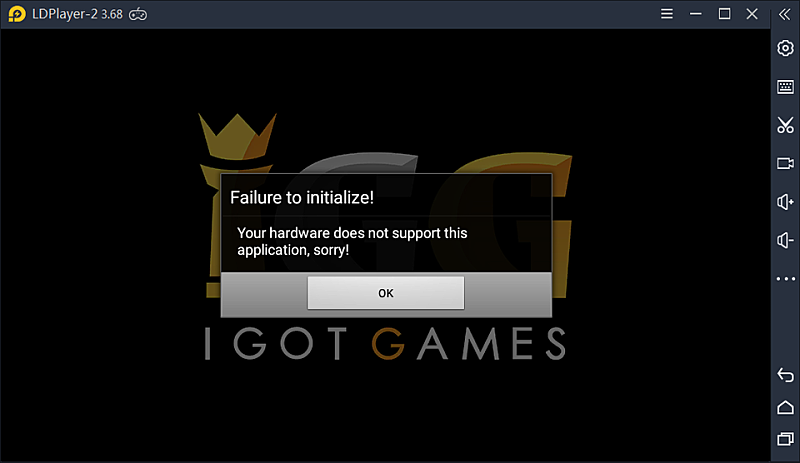 Failure to initialize 이슈 해결법