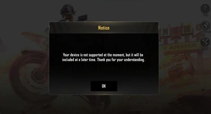 배그 'device is not supported at the moment '오류 해결법