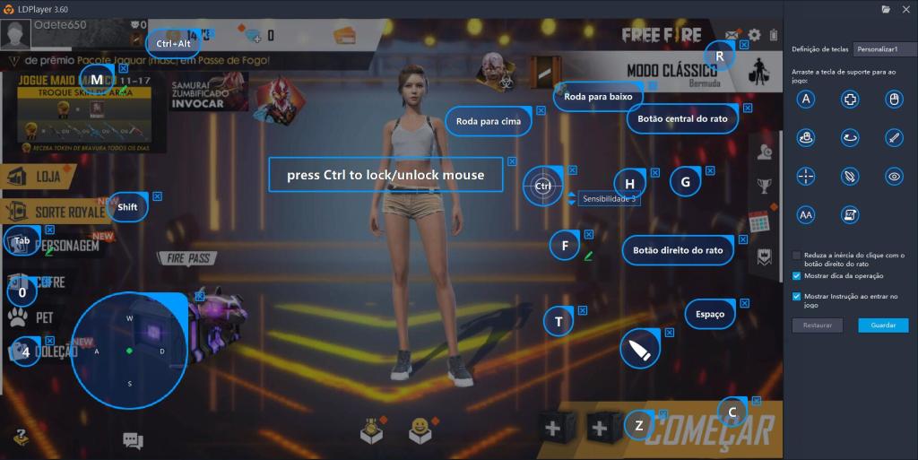 Introdução sobre mapeamento padrão de Free Fire
